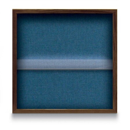 United Visual Products Outdoor Enclosed Combo Board, 48"x36", Satin Frame/Black & Dark Spruce UVCB4836OD-BLACK-DRKSPR